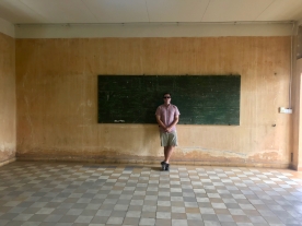An empty classroom used for torture